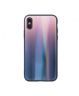 iLike Apple iPhone 7 Plus / iPhone 8 Plus Aurora Glass case Brown Black