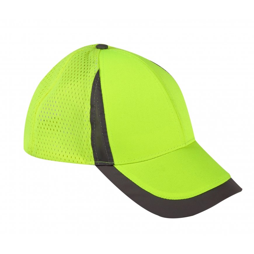 Lahti Pro baseball caps, mesh yellow, 12 pcs, (L1010500) – 2