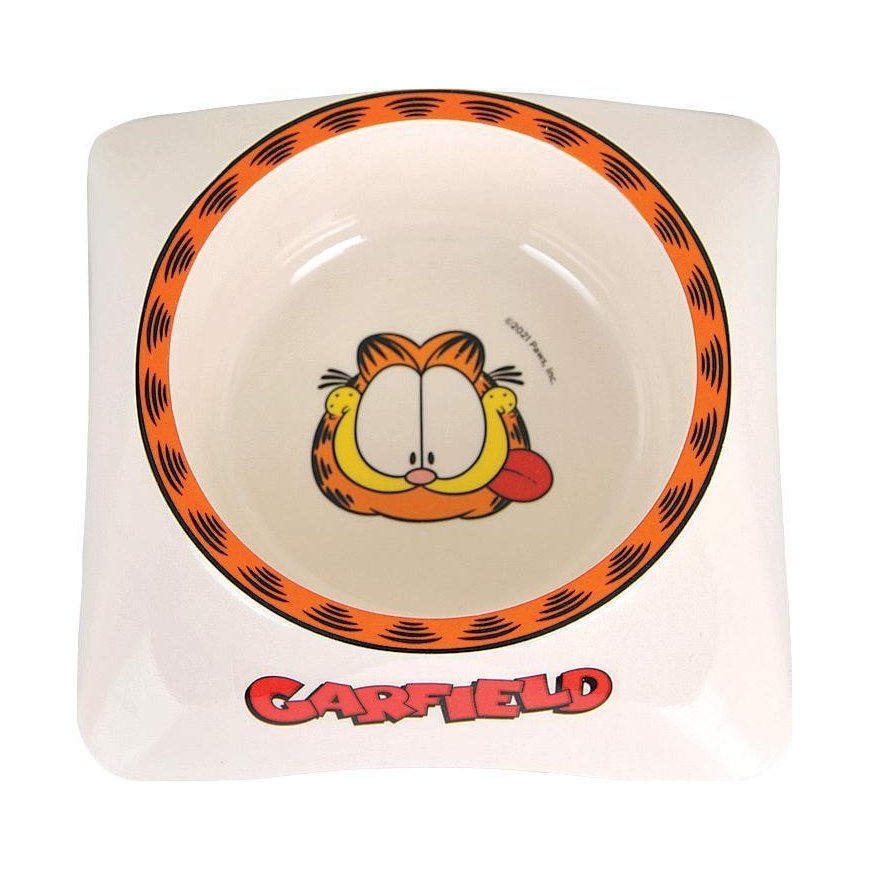 GARFIELD Garfield, melamino kačių dubuo, balta/pilka