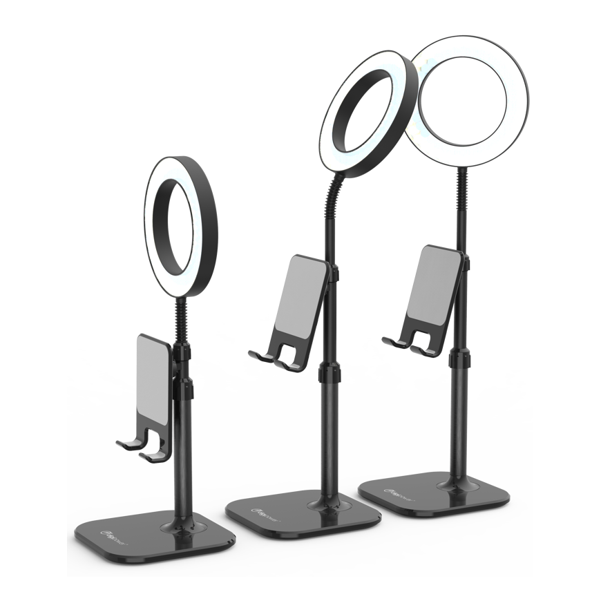 Žiedinė lempa DigiPower Digipower Success Phone Holder with 6" ring light – 2