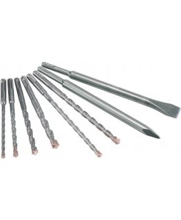 Grąžtas Alpen 500008100 Forets pour perforateur SDS, Gris, Set de 8 Pièces