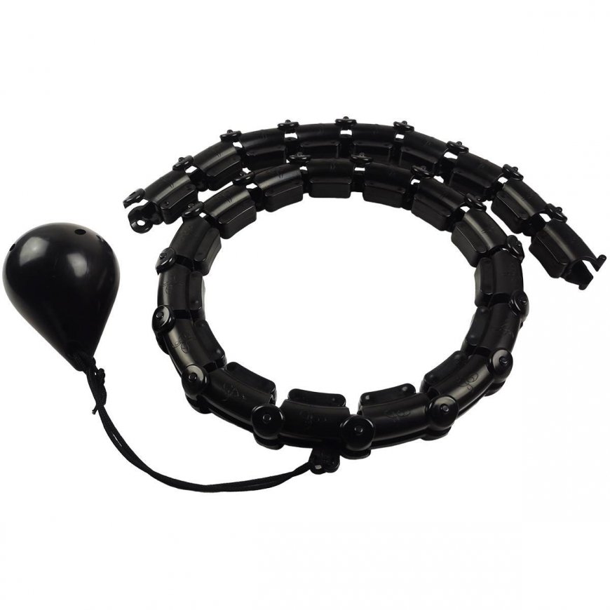 HULA HOP Z MASAŻEREM I OBCIĄŻENIEM Juodas ENERO FIT – 5