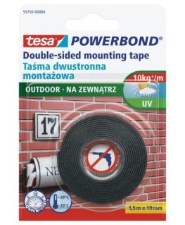 „Tesa“ dvipusė tvirtinimo juosta „Powerbond“, lauko 1,5 m 19 mm (H5575004)
