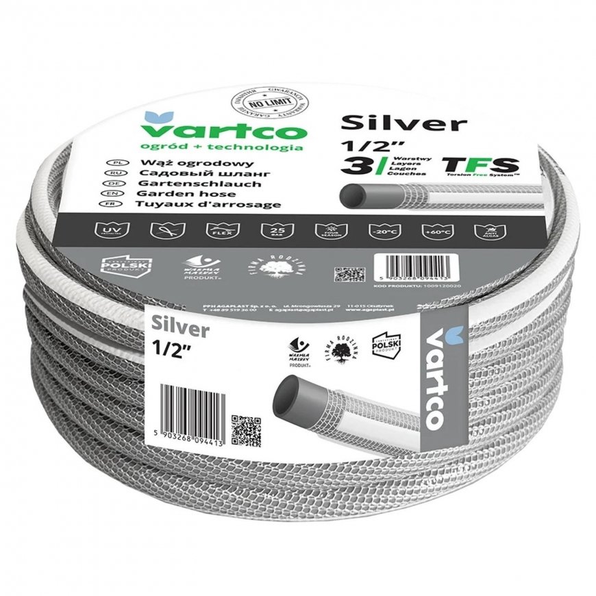 Agaplast Žarna sodo Vartco Sidabrinis TFS 1/2" 20m