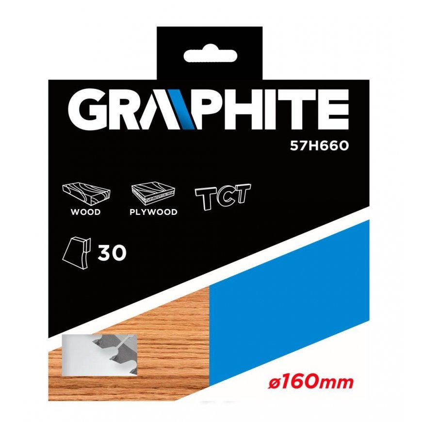 Graphite Grafitinis diskinio pjūklo diskas, 160x30 mm, 30 dantų (57H660) – 3