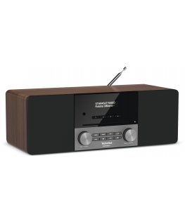 TechniSat DigitalRadio 3 Pārnesams Analogais un digitālais Melns, Sudrabs, Riekstkoks