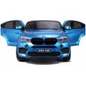 Lean Cars Dvivietis elektromobilis vaikams BMW X6M mėlynas lakuotas