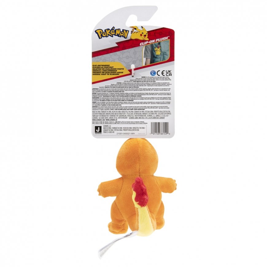 POKEMON Piespraužama plīša rotaļlieta W8, 8 cm – 5