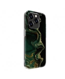 Evelatus Apple iPhone 15 Pro Max PC Customized Print Design Marble Dark Green