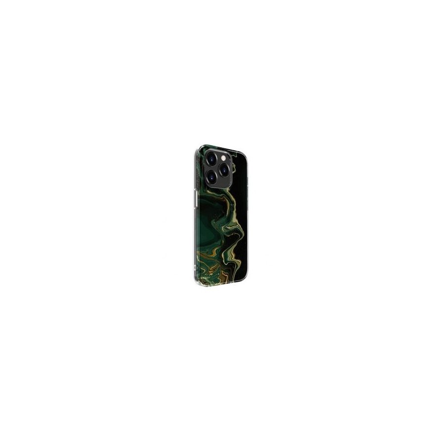 Evelatus Apple iPhone 15 Pro Max PC Customized Print Design Marble Dark Green