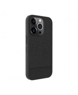 iLike Apple iPhone 14 Pro Max Plastic Leather Back Cover Black