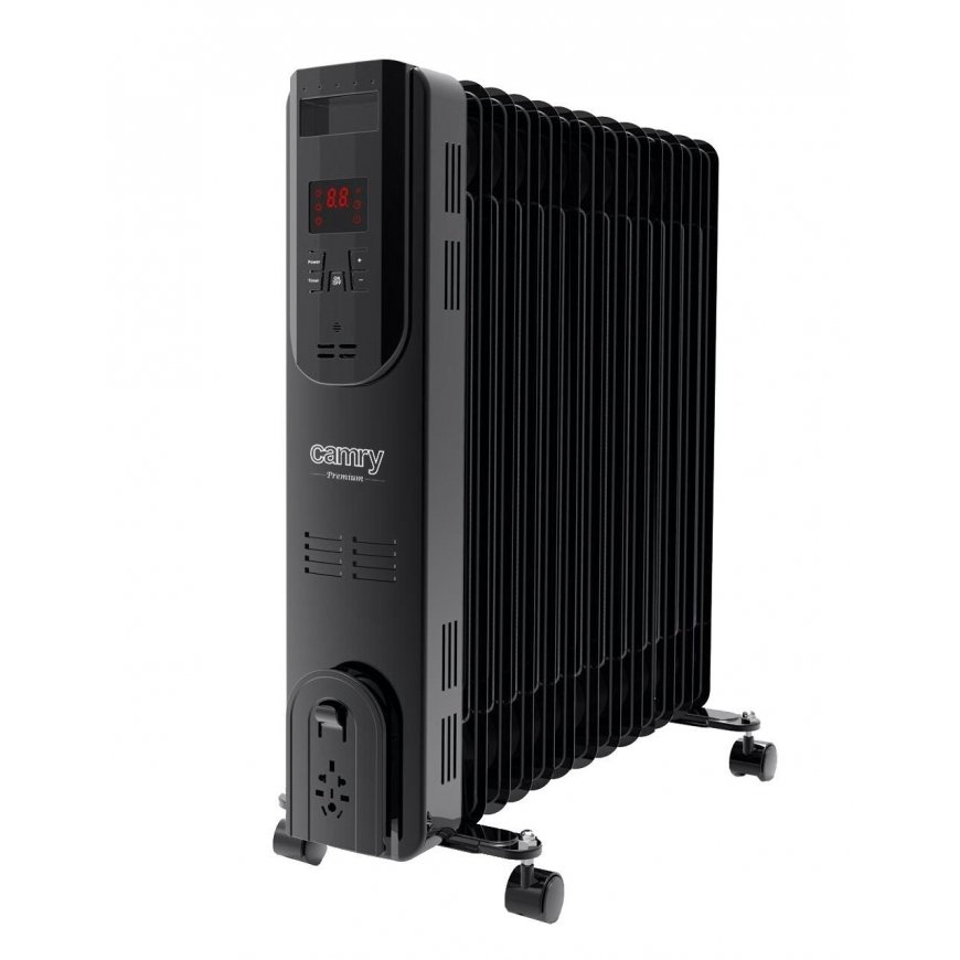 Camry Oil-Filled Radiator with Remote Control CR 7814 2500 W, Number of power levels 3, Black