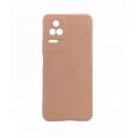Evelatus Xiaomi POCO F4 Nano Silicone Case Soft Touch TPU Beige