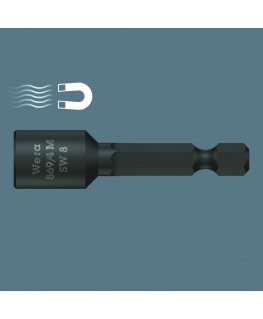 Socket with magnet for 1/4" screws 11/65mm, Wera [05060237001]