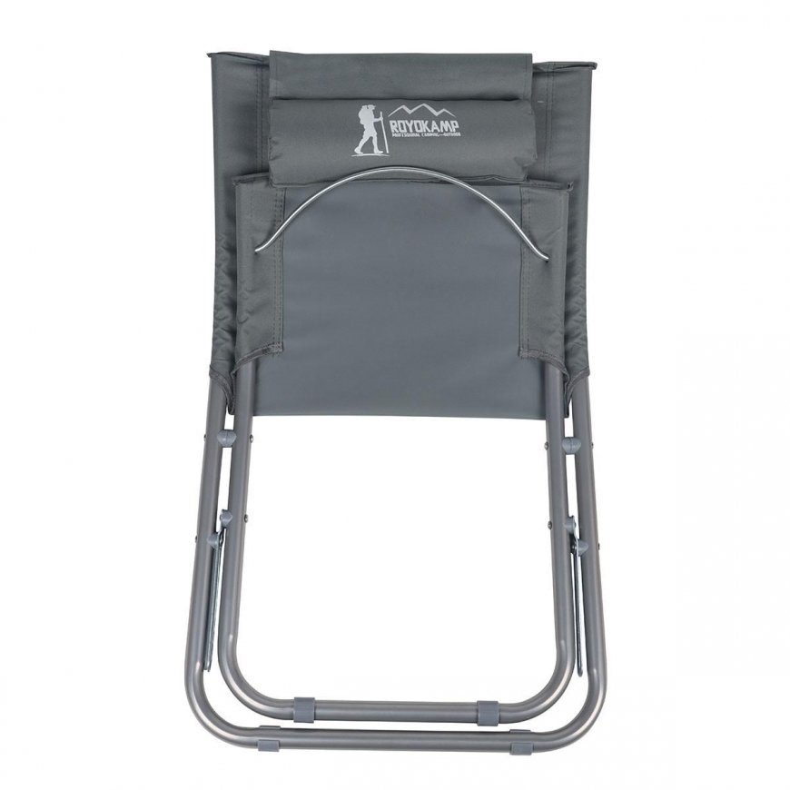 Royokamp folding beach chair, gray – 2