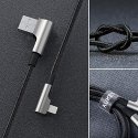 Aukey cb-al01 black oem nylon usb to lightning cable | 2m | 90 degree plugs | mfi certificate Aukey cb-al01 black oem nylon usb to lightning cable | 2m | 90 degree plugs | mfi certificate