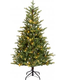 Enne North Pine aidonnäköinen joulukuusi kaksisävyisillä LED valoilla, 180 cm, vihreä
