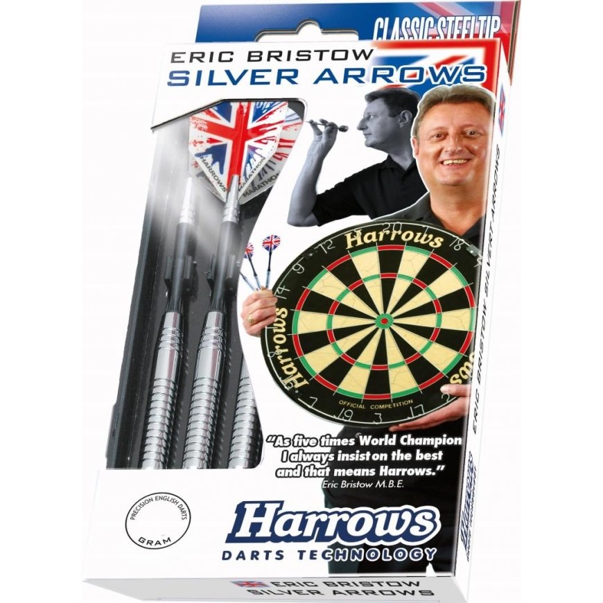 Harrows Darts Steeltip Sidabrinis ARROWS 3x22gR – 3