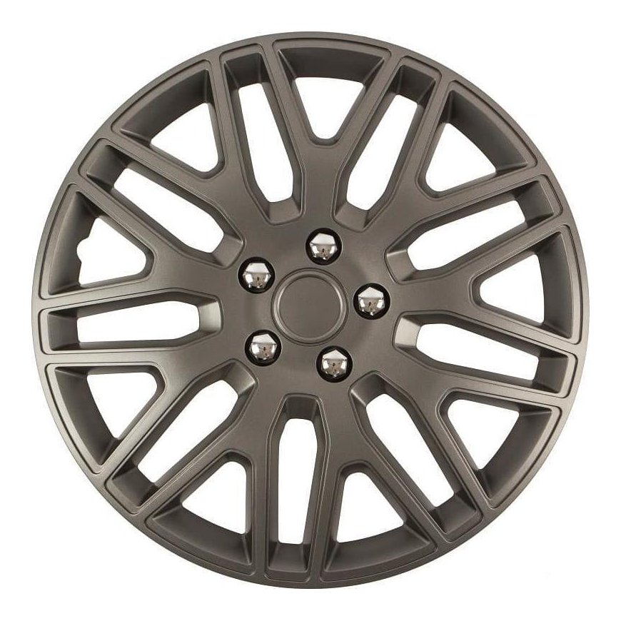 Versaco Dakar nc 16" hub cap graphite with chrome screws