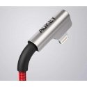 Aukey cb-al01 red oem nylon usb to lightning cable | 2m | 90 degree plugs | mfi certificate Aukey cb-al01 red oem nylon usb to lightning cable | 2m | 90 degree plugs | mfi certificate