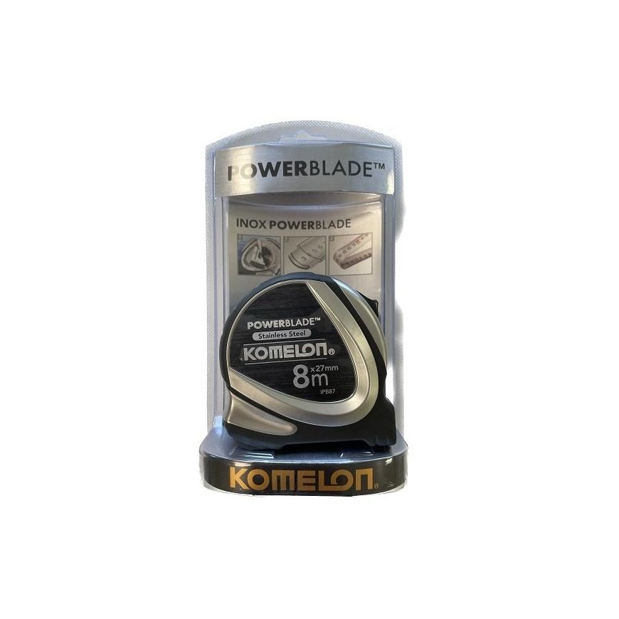 Komelon 8 m stainless steel measuring