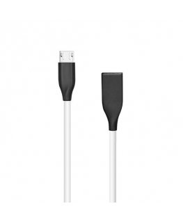 Extra Digital Silicone cable USB-Micro USB (white, 1m)