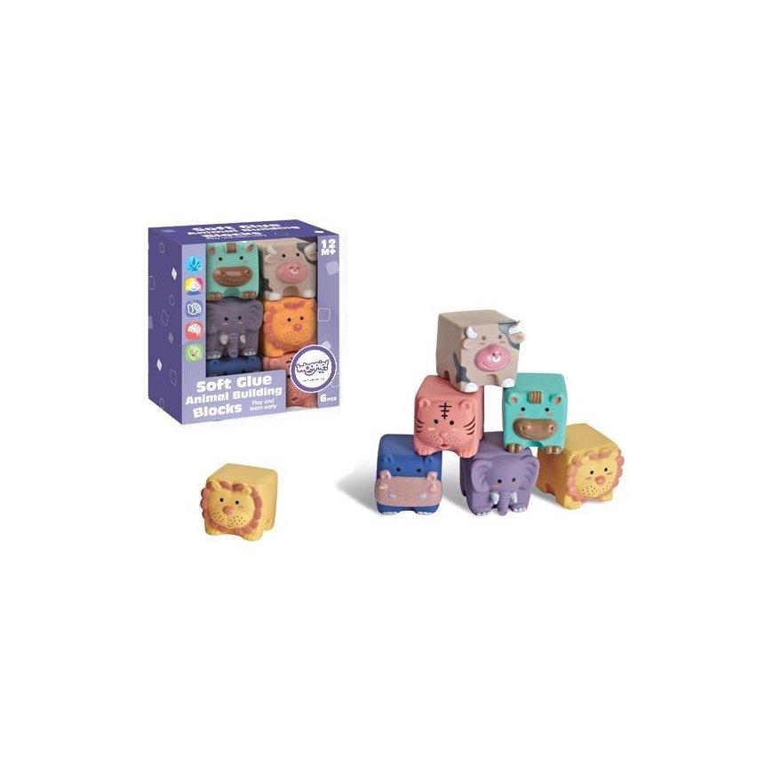 Sensory block puzzle WOOPIE 6 pcs