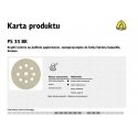 Klingspor K. RUBBER 225 PS33CK gr. 40 ATIDARYTA GLS38 Klingspor K. RUBBER 225 PS33CK gr. 40 ATIDARYTA GLS38