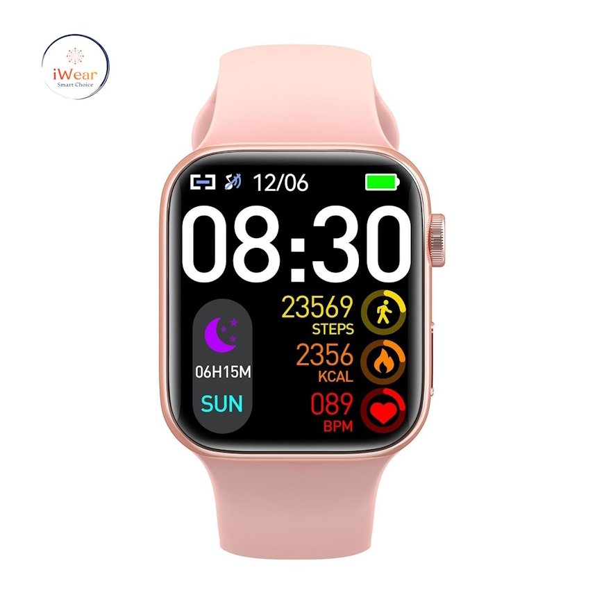 iWear T900 Pro Max L 2.02'' Infinite Дисплей Алю-Керамический Двух зонный BT Звонок Смарт часы с монитором Пульса Розовый