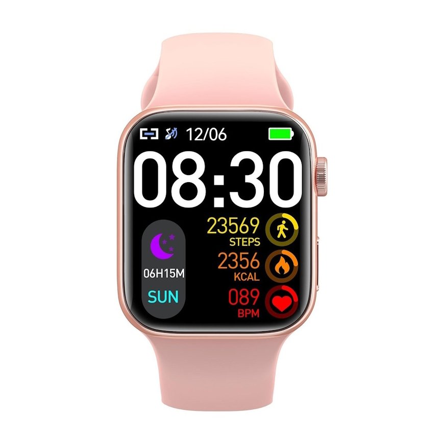 iWear T900 Pro Max 9 2.02'' Infinite Displeja Alu-Keramisks Divu zonu BT Zvana Viedais Pulksnetenis ar pulsa monitoru Rozā – 2