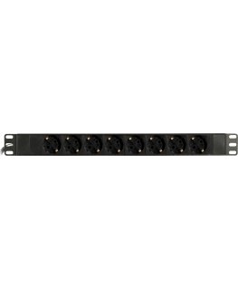 Deltaco GT-8529 tehonjakeluyksikkö 9 AC-pistorasia(a) 1U Musta