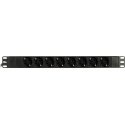 Deltaco GT-8529 power distribution unit (PDU) 9 AC outlet(s) 1U Black Deltaco GT-8529 power distribution unit (PDU) 9 AC outlet(s) 1U Black