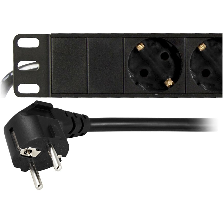 Deltaco GT-8529 power distribution unit (PDU) 9 AC outlet(s) 1U Black – 2