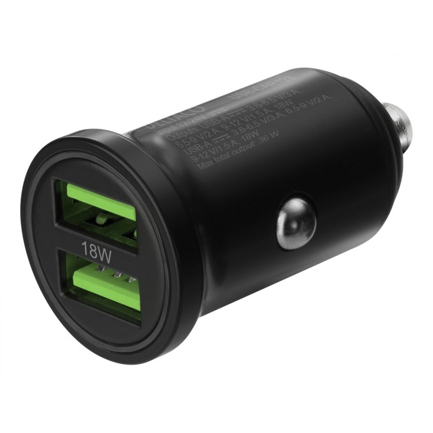 Deltaco USB-CAR128 PDA/mobīlo telefonu lādētājs Universāls
