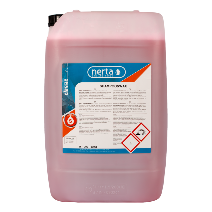 Car body shampoo with wax NERTA Shampoo&Wax, 5 L – 2