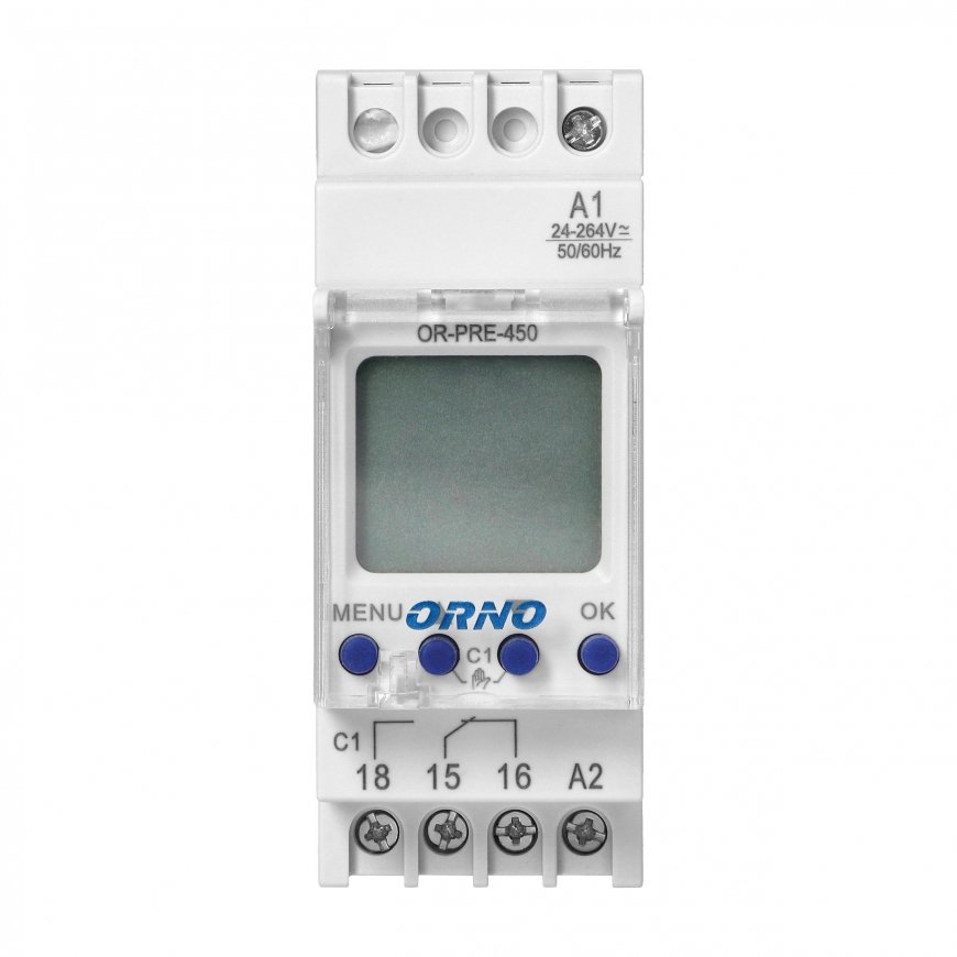 ORNO ASTRONOMY PROGRAMMER FOR DIN RAIL, 1 OUTPUT – 5