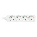 Deltaco GT-0401 power extension 3 m 4 AC outlet(s) Indoor White Deltaco GT-0401 power extension 3 m 4 AC outlet(s) Indoor White