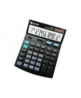 Eleven calculator Eleven CT666N calculator, black, desktop with VAT calculation, 12 digits, automatic shutdown