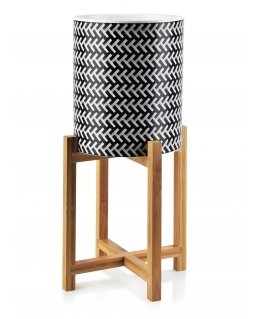 Mondex AVA pot on a stand 20xh23cm - white, black
