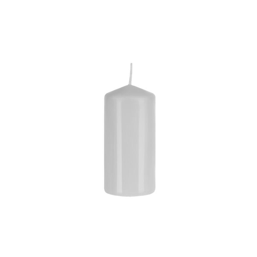 Iso Trade Candle cylinder white - 8 pcs in a set. – 2