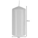 Iso Trade Candle cylinder white - 8 pcs in a set. Iso Trade Candle cylinder white - 8 pcs in a set.