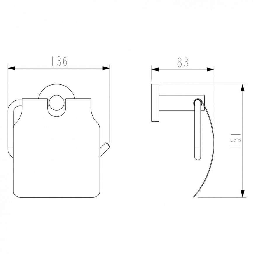 Toilet paper holder Sapho XB730 – 2