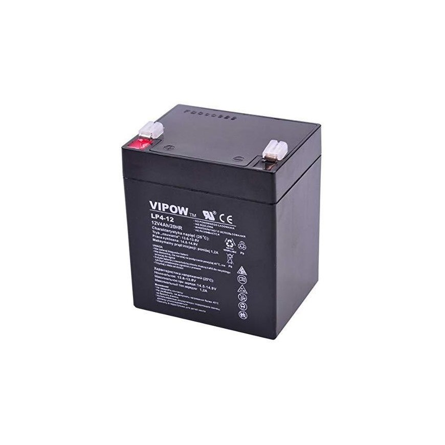 Švino akumuliatorius VIPOW 12V 4.0Ah – 3