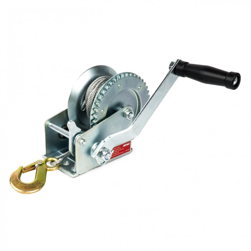 Winch manual crank rope winch 450kg amio-03282