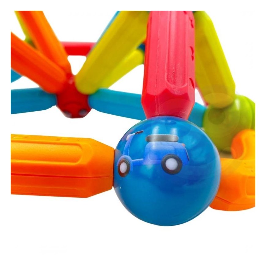 WOOPIE magnetiniai mokomieji konstrukciniai blokai 128 el. – 3