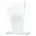 Tryumf Engraved glass trophy