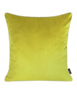 Eurofirany VELVET / 57 Dvipusis aksomo ir imitacinio lino pagalvės užvalkalas su apvadais kraštuose, 45X45 cm, spalva: šviesiai 