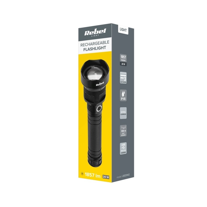 Rebel Battery flashlight 20W – 2