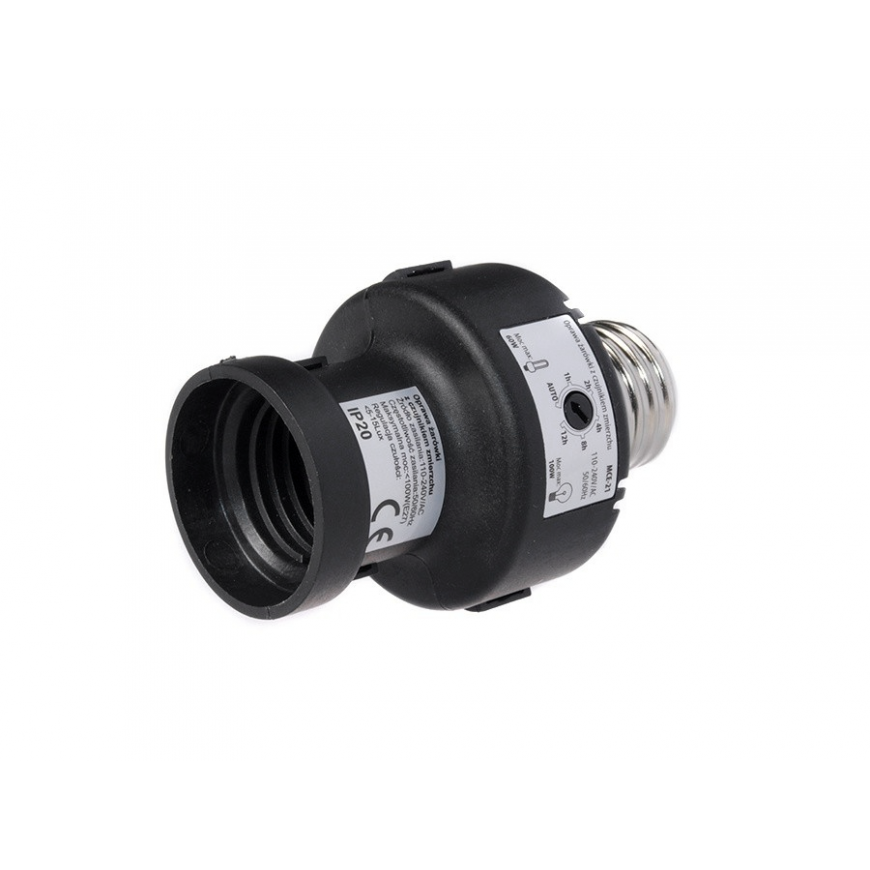 LP Light holder with twilight sensor timer MCE21