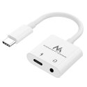 Maclean Cable Adapteris USB Type-C 3,5mm Mini Jack Audio Power Delivery PD 30W Maclean Cable Adapteris USB Type-C 3,5mm Mini Jack Audio Power Delivery PD 30W
